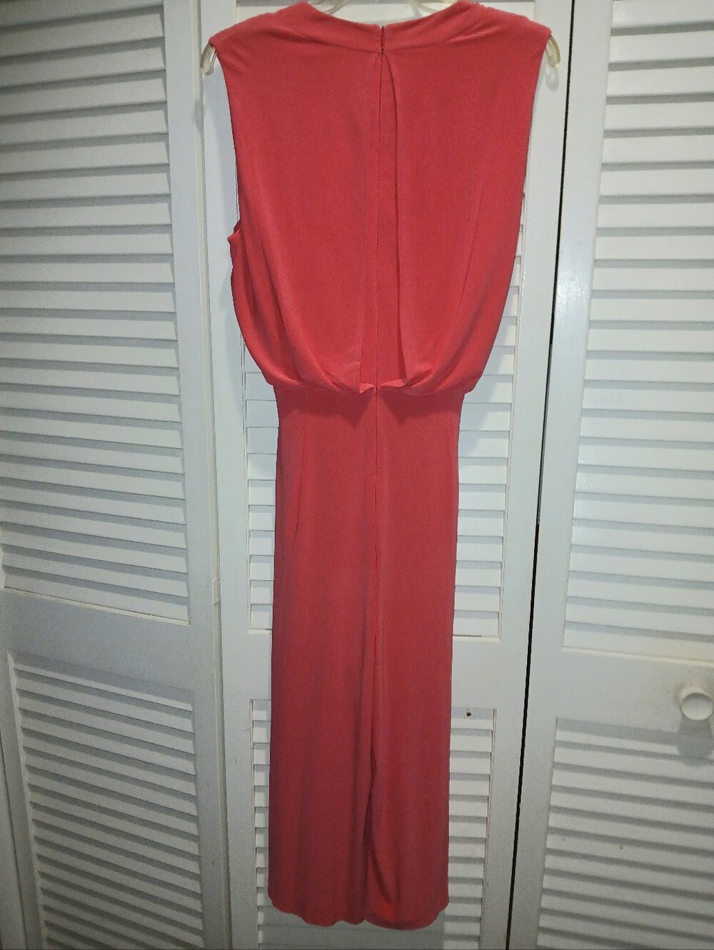 Harper Rose Coral Sleeveless Wide Leg Cropped Jumpsuit Size 14 - Picture 4 of 7